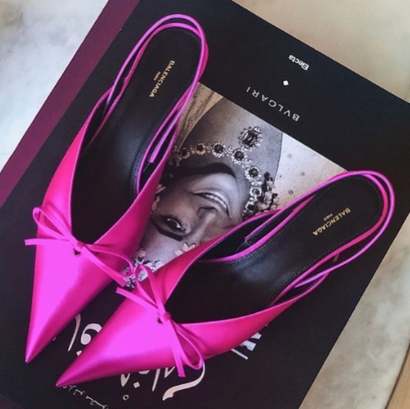 💯🎁Balenciaga💕Knife Slingback Mules Pumps - Picture 10 of 12